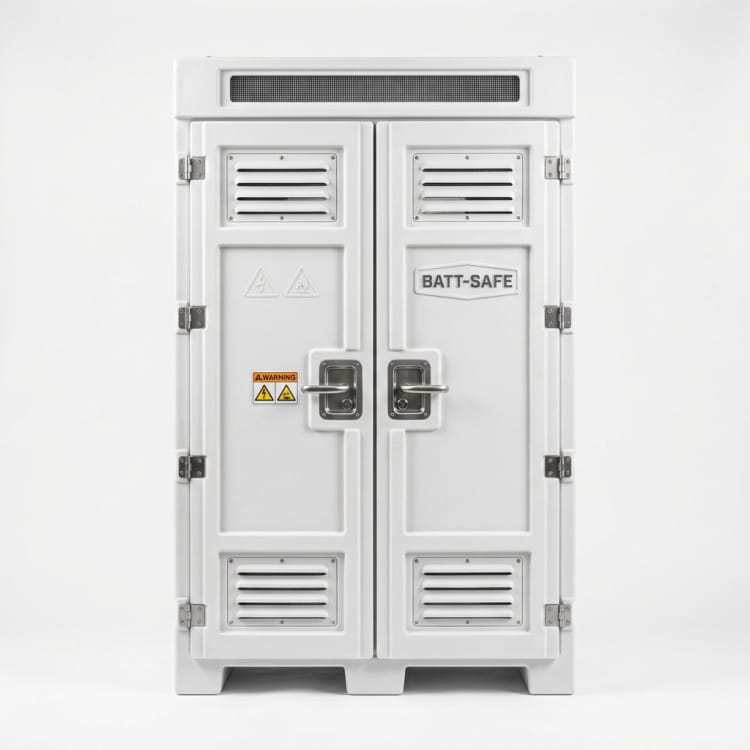 FRP製バッテリー収納キャビネット