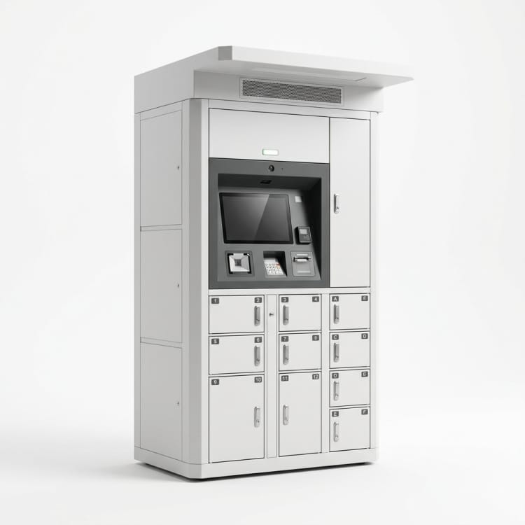FRP製セルフサービス宅配ブース