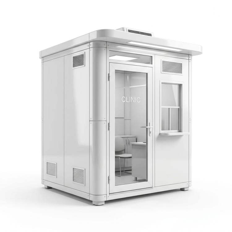 FRP製仮設クリニックブース